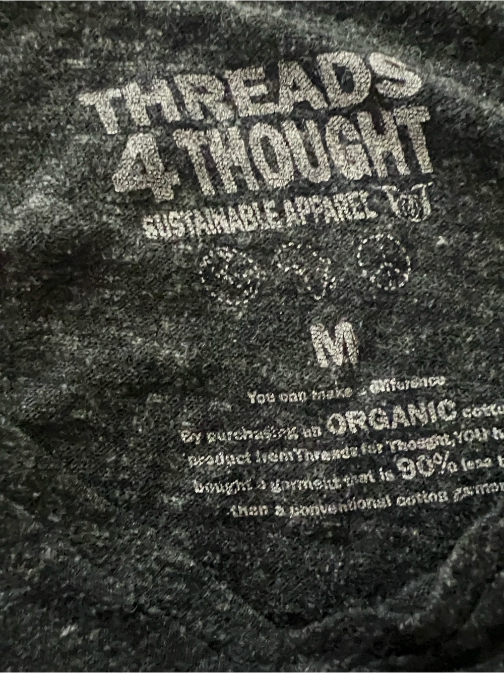 Threads 4 Thought Dark Heather Gray Interior Print Tee
